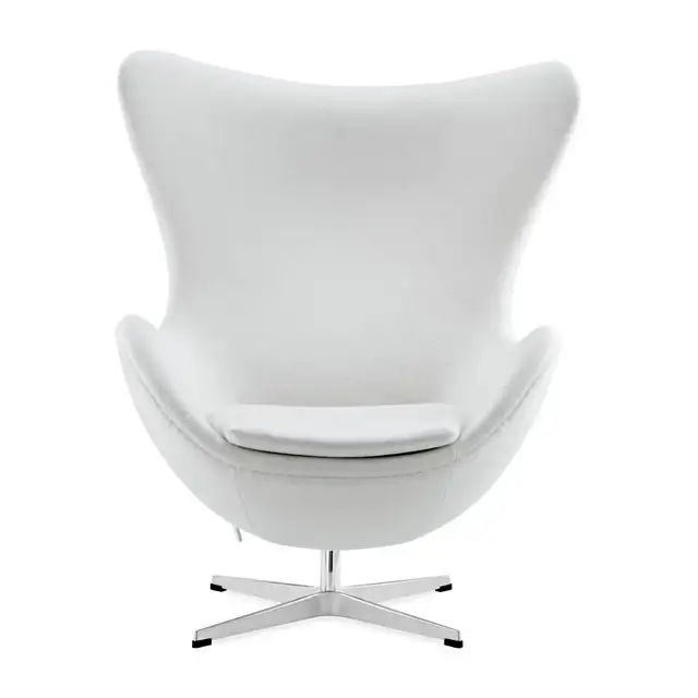 Renovation sale, Arne Jacobsen Egg Chair White Fabric
