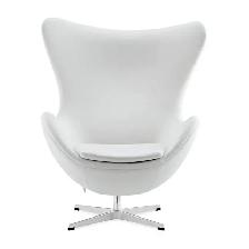 Renovation sale, Arne Jacobsen Egg Chair White Fabric