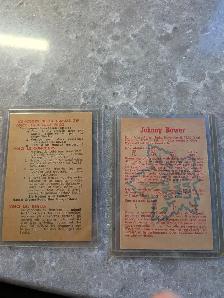 1959 & 1960 PARKHURST Johnny Bower cards # 3, #25 I/A - Photo 2