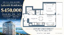 $450K Brand New Lakeside Residences 1 Bed | East-Facing