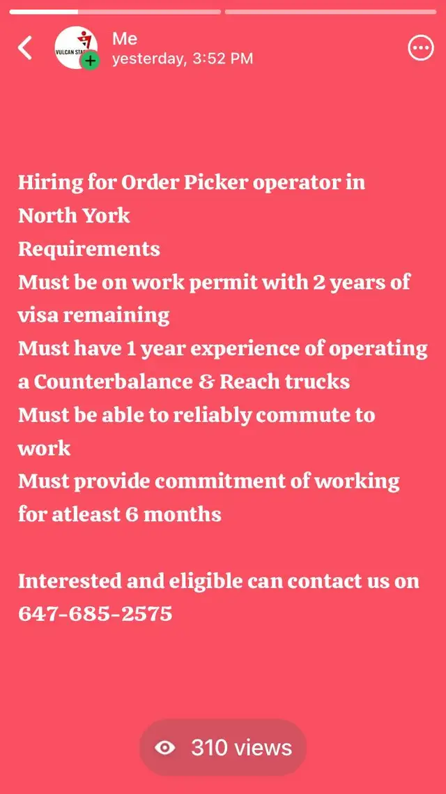 Freight And Order Picker Operator