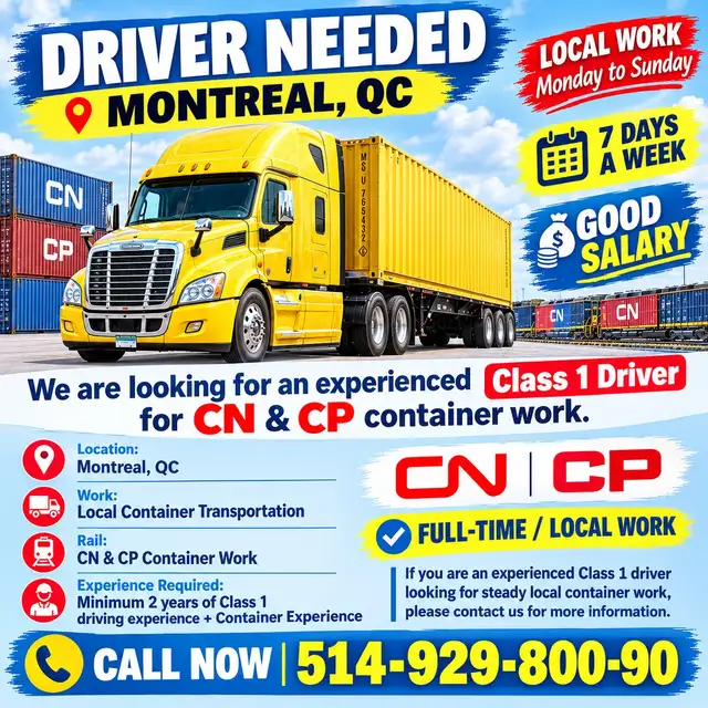 Truck driver City work