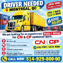 Truck driver City work