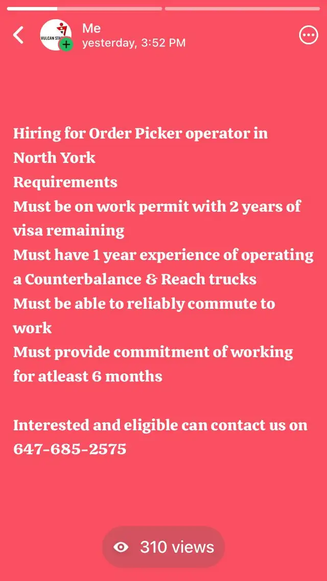 Freight And Order Picker Operator