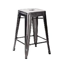 Backless Metal Industrial Stacking Counter Height Defect Stool