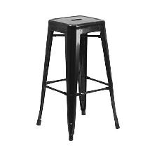 Backless Metal Industrial Stacking Counter Height Defect Stool - Photo 4