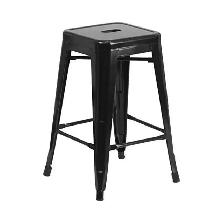 Backless Metal Industrial Stacking Counter Height Defect Stool - Photo 5