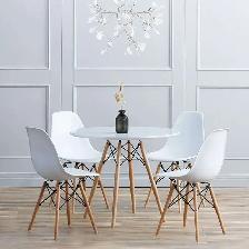 32' Eiffel Round Wooden Dining Table - Photo 2