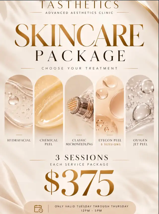 SKINCARE & FACIAL TREATMENT SPECIAL – 3 SESSIONS FOR $375!