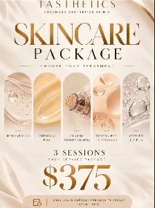 SKINCARE & FACIAL TREATMENT SPECIAL – 3 SESSIONS FOR $375!