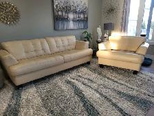 Leather couch and chair - Photo 3