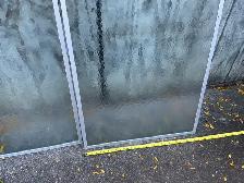Two Sliding Shower Textured Glass Panels with Metal Frames ! - Photo 7