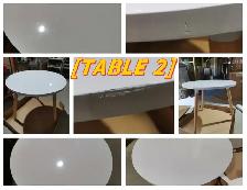 Round lacquered Dining table with solid beech wood legs - Photo 4