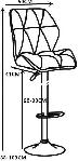 Tripad Thick cushion Swivel Bar Stool - Photo 3