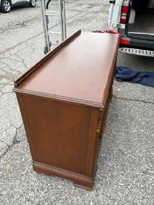 Free delivery antique Vintage Solid Wood Credenza Sideboard - Photo 3
