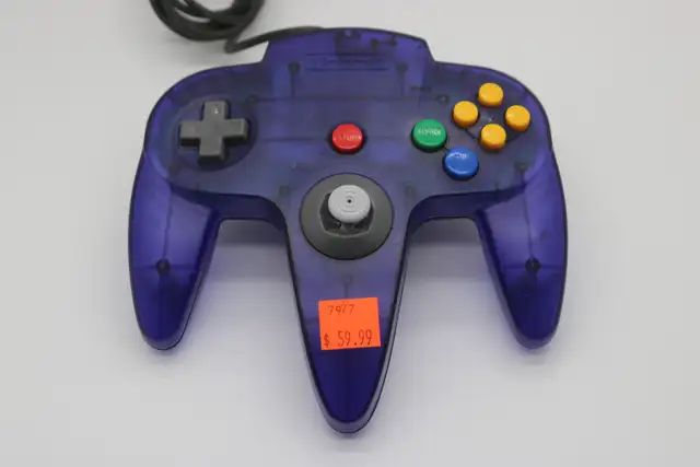 N64 Funtastic Grape (Transparent Purple) Controller (#7977)