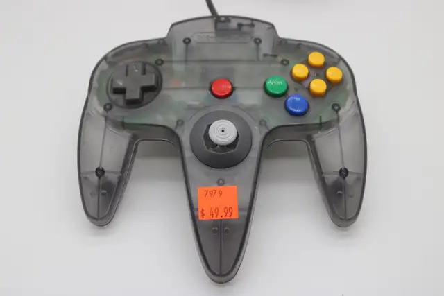 N64 Funtastic Smoke Gray (Transparent Black) Controller (#7979)