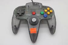 N64 Funtastic Smoke Gray (Transparent Black) Controller (#7979)