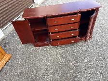 Free delivery used Traditional Wood Buffet Sideboard or dresser - Photo 7