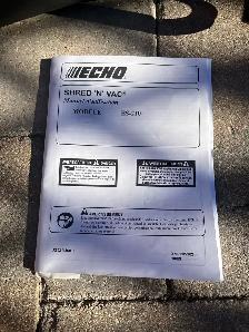 Echo ES-210 Shred and Vac - Photo 2