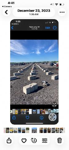 Concrete blocks 4x2x2 solid