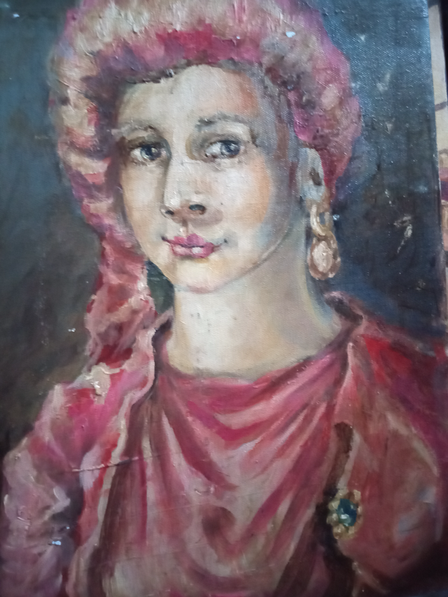 Painting Oil On Canvas An Ottoman Woman