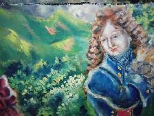 Painting Oil On Canvas The Meeting With Different Caracters - Photo 3