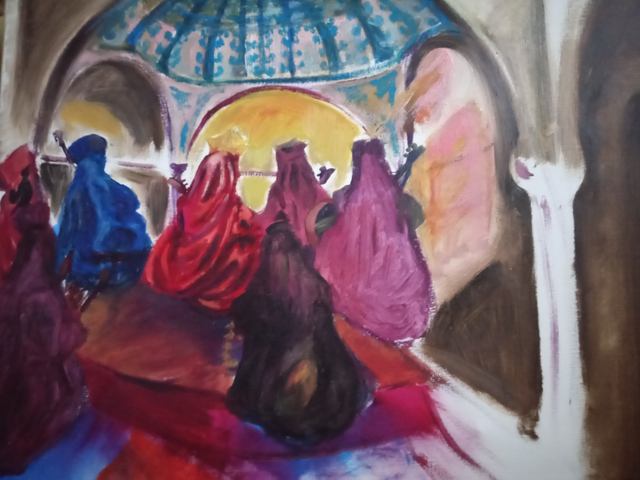 Painting Oil On Canvas The Chorus of Women
