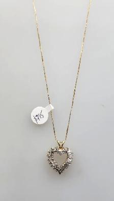 14k / 10k Gold Pendants on Chain Necklaces: Diamonds, Sapphires - Photo 2