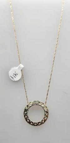 14k / 10k Gold Pendants on Chain Necklaces: Diamonds, Sapphires - Photo 4