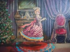 Painting Oil On Canvas The Letter - Photo 2