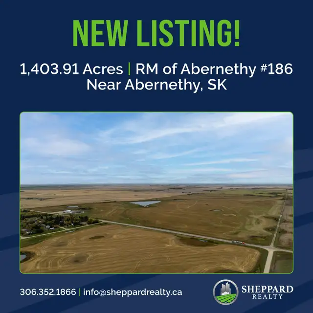 1,403.91 High Quality Acres |  Abernethy, SK