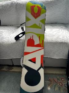 Snowboard, Binders, Shoe size 5k