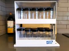 Seasoning Bottle Storage Rack with Bottles