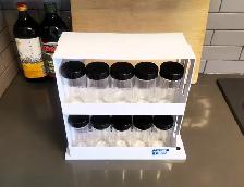 Seasoning Bottle Storage Rack with Bottles - Photo 5