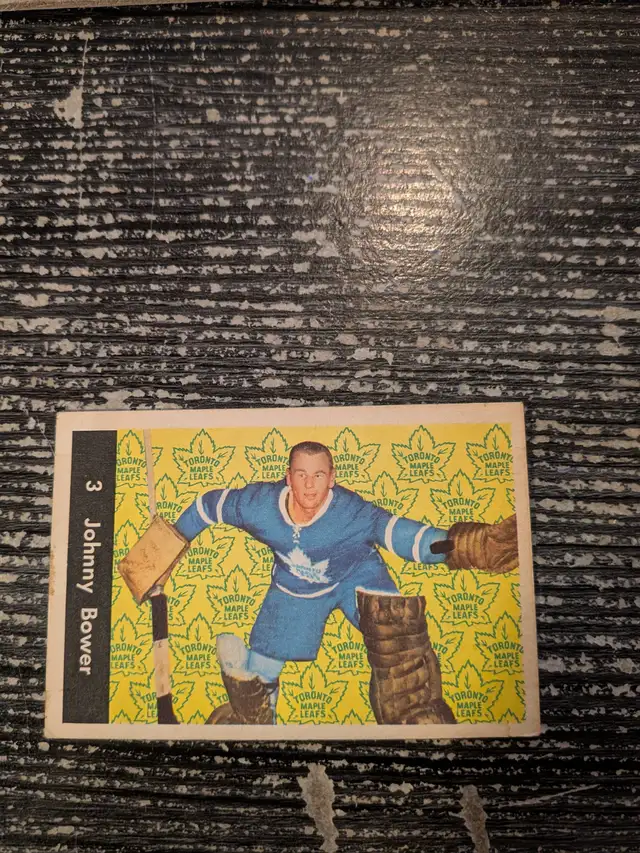 1961/62 Parkhurst #3 Johnny Bower Toronto Maple Leafs