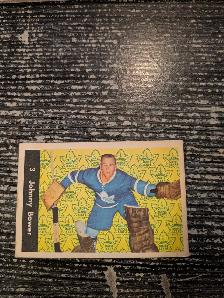 1961/62 Parkhurst #3 Johnny Bower Toronto Maple Leafs