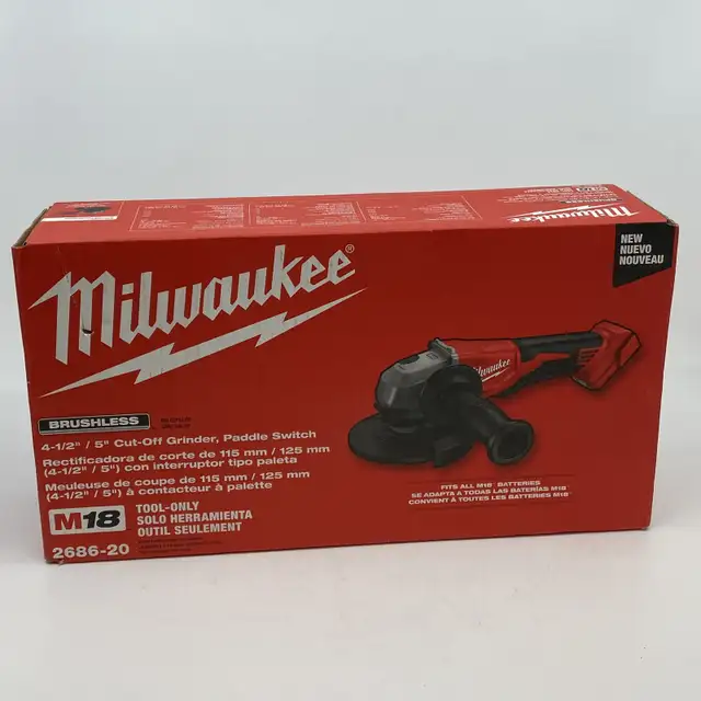 Milwaukee 2686-20 M18 Brushless Cut-Off Grinder (NEW) $179