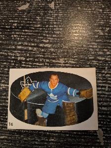 1962/63 Parkhurst # 16 Johnny Bower Toronto Maple Leafs
