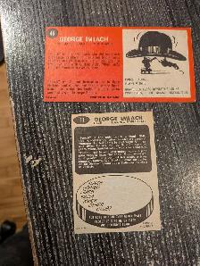 1964 & 1965 topps hockey cards Punch Imlach Maple Leafs coach - Photo 2