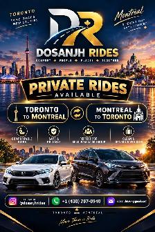 Montreal To Toronto |Brampton |Rideshare | Door To Door |