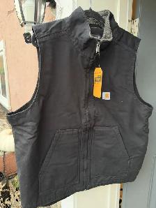 Carhartt Sherpa Lined Vest Mens XL Black Brand New With Tags - Photo 2