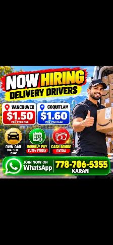 Delivery Driver 300$.