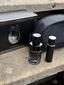 Dior Sauvage Gift Set EDP 100ml Travel Spray Pouch New - Photo 4