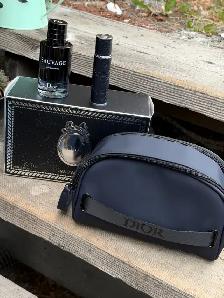 Dior Sauvage Gift Set EDP 100ml Travel Spray Pouch New - Photo 7