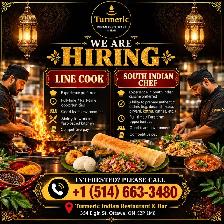 South Indian Chefs/Kitchen Helpers