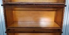 Antique mahogany Mission barrister bookcase 5 part 3 tiers 1920s - Photo 4