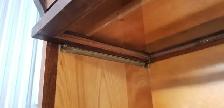 Antique mahogany Mission barrister bookcase 5 part 3 tiers 1920s - Photo 7