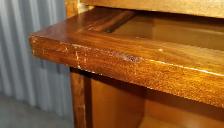 Antique mahogany Mission barrister bookcase 5 part 3 tiers 1920s - Photo 8