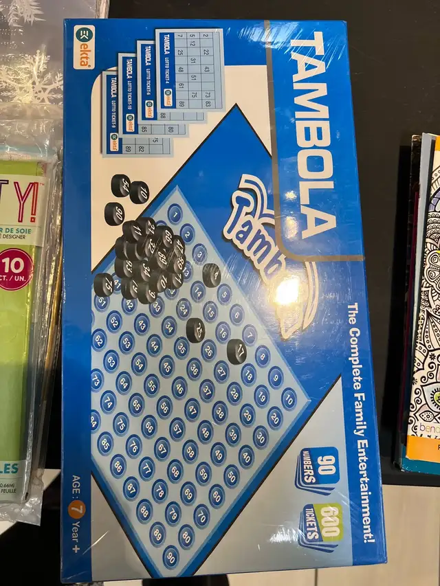 TAMBOLA GAMEBOARD - $15.00